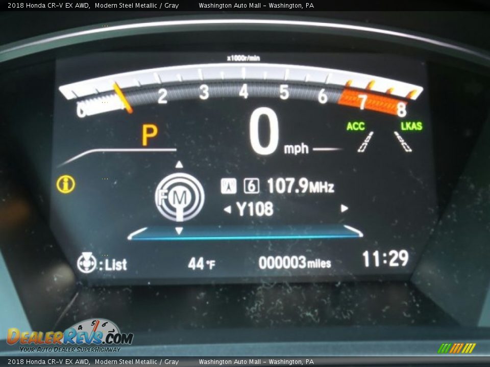 2018 Honda CR-V EX AWD Modern Steel Metallic / Gray Photo #16