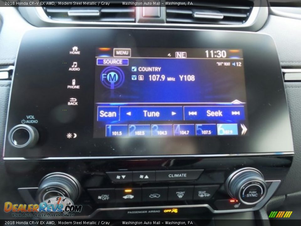 2018 Honda CR-V EX AWD Modern Steel Metallic / Gray Photo #21