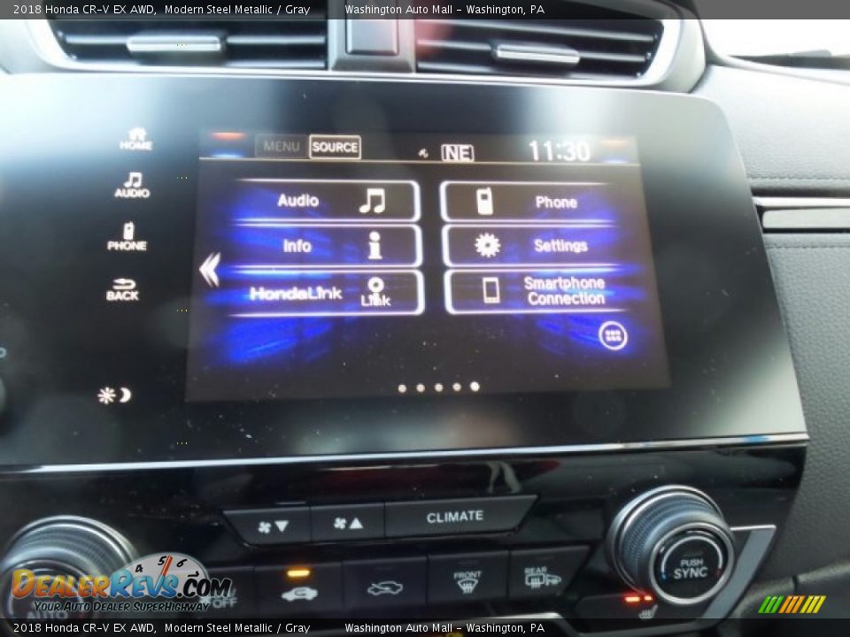 2018 Honda CR-V EX AWD Modern Steel Metallic / Gray Photo #22
