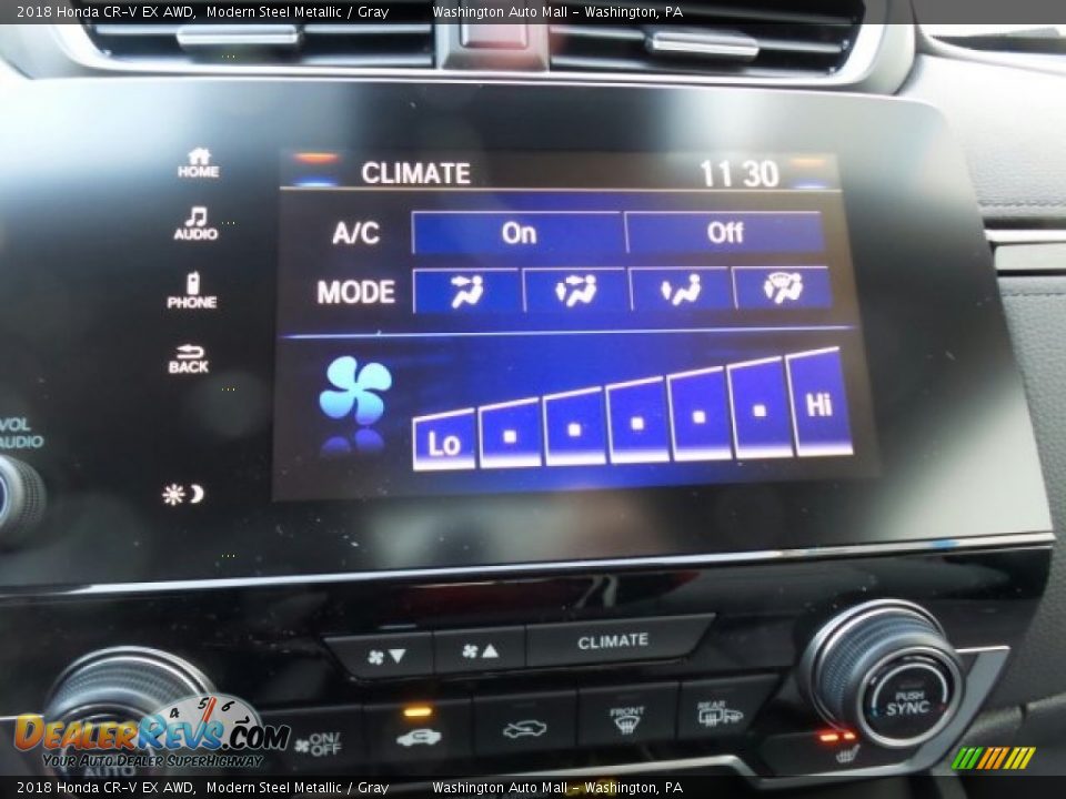 2018 Honda CR-V EX AWD Modern Steel Metallic / Gray Photo #23