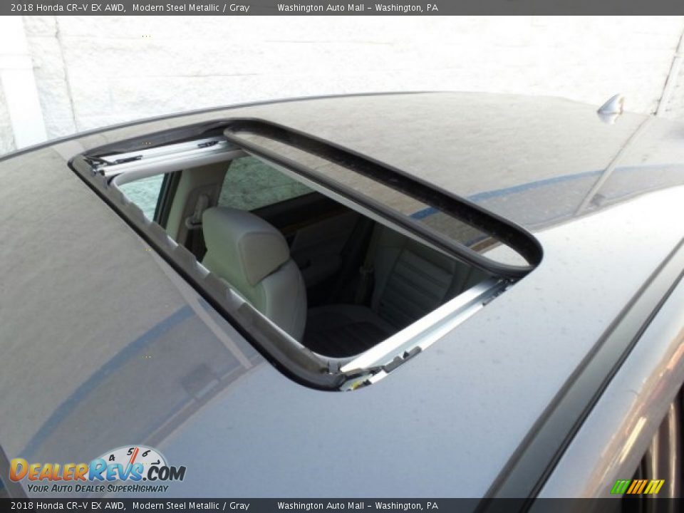 2018 Honda CR-V EX AWD Modern Steel Metallic / Gray Photo #28
