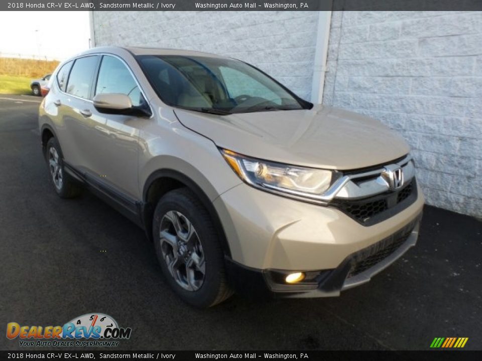 2018 Honda CR-V EX-L AWD Sandstorm Metallic / Ivory Photo #1