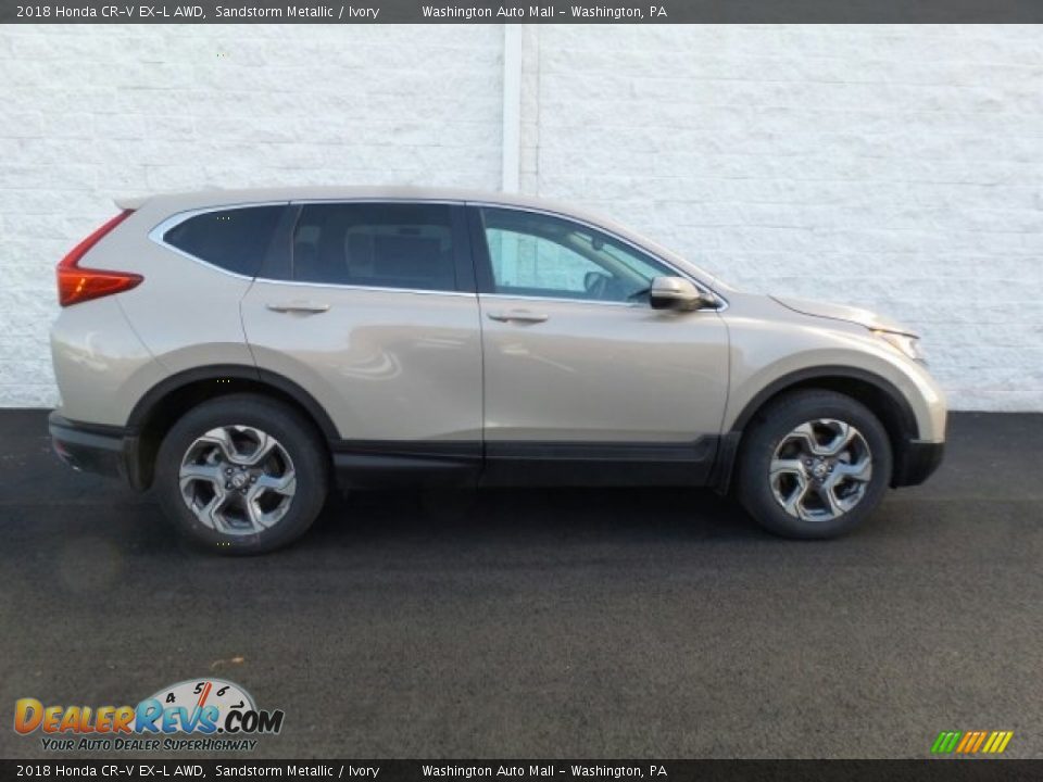 2018 Honda CR-V EX-L AWD Sandstorm Metallic / Ivory Photo #2