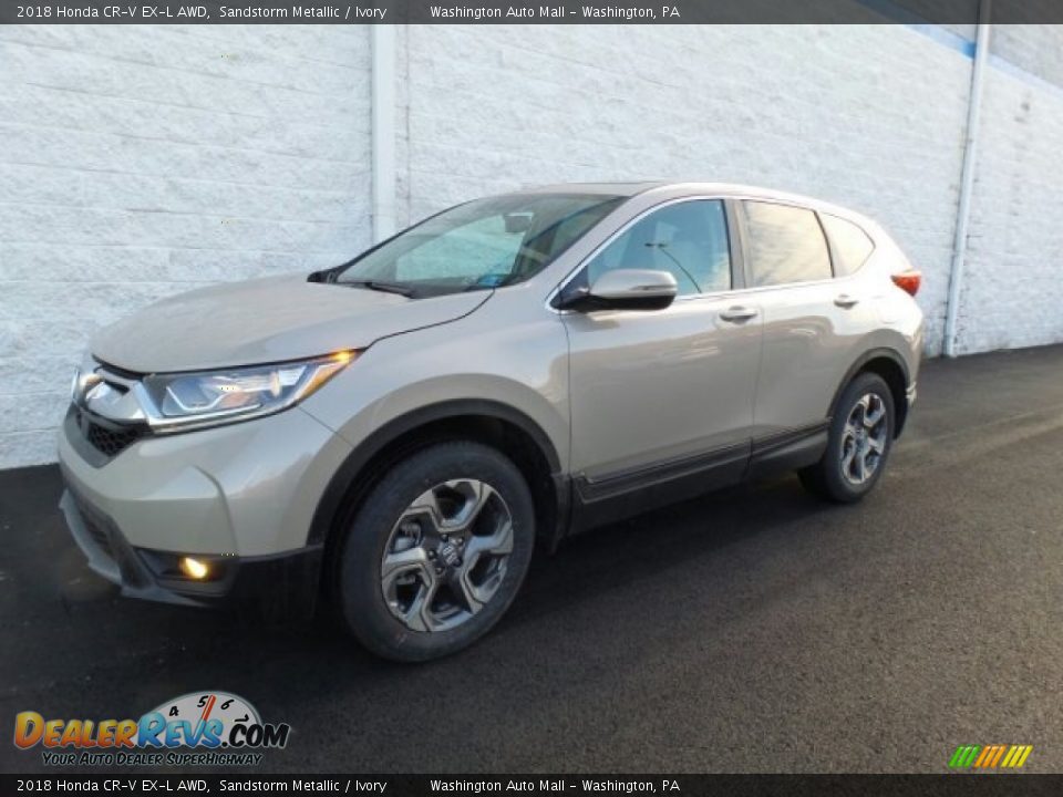2018 Honda CR-V EX-L AWD Sandstorm Metallic / Ivory Photo #6