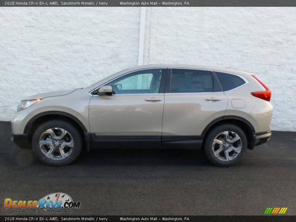 2018 Honda CR-V EX-L AWD Sandstorm Metallic / Ivory Photo #7