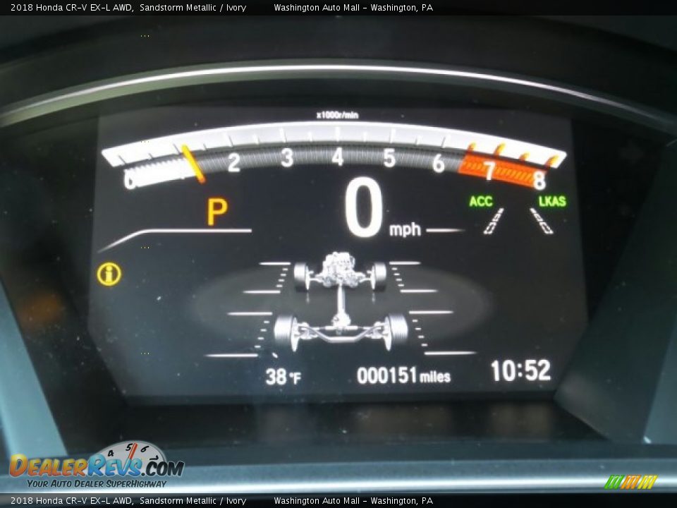 2018 Honda CR-V EX-L AWD Sandstorm Metallic / Ivory Photo #17