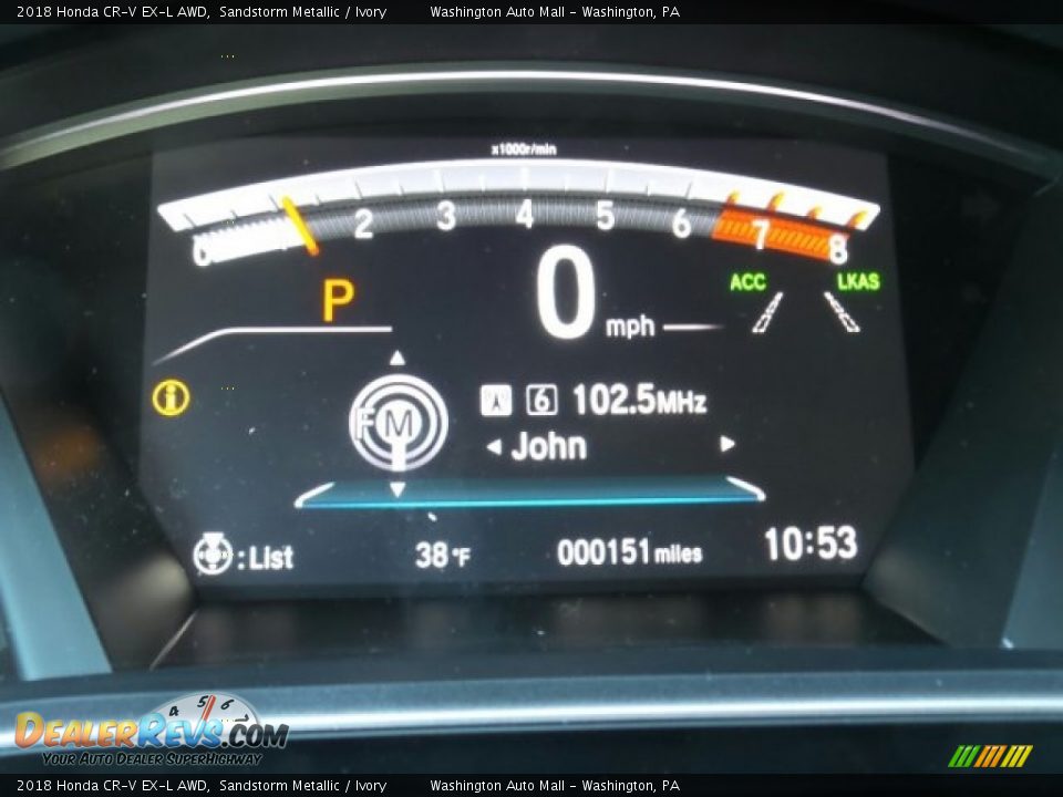 2018 Honda CR-V EX-L AWD Sandstorm Metallic / Ivory Photo #18