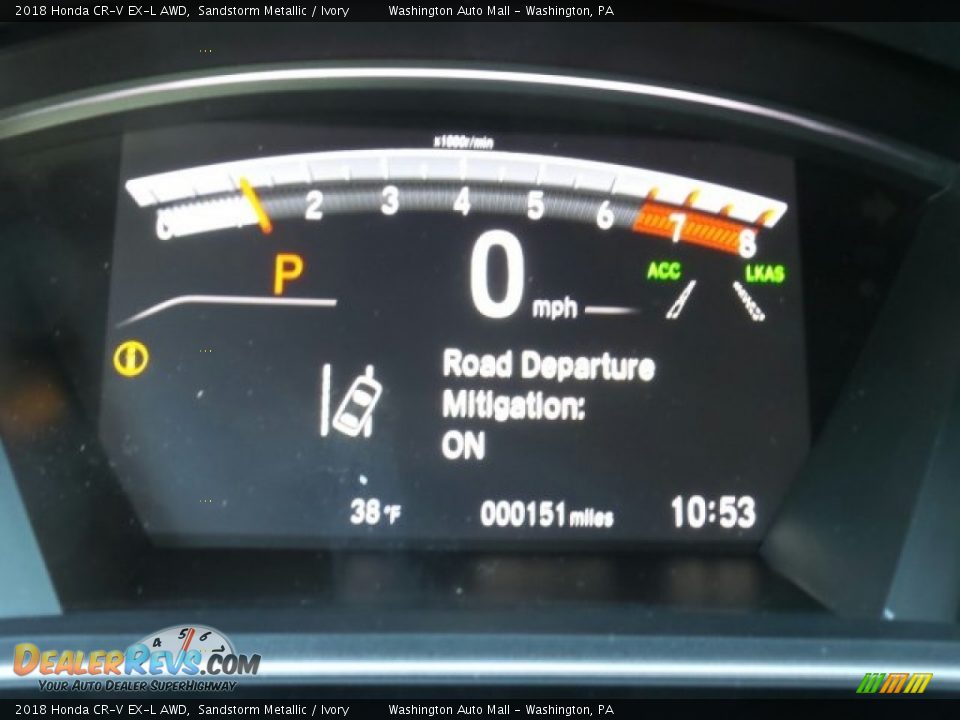 2018 Honda CR-V EX-L AWD Sandstorm Metallic / Ivory Photo #19
