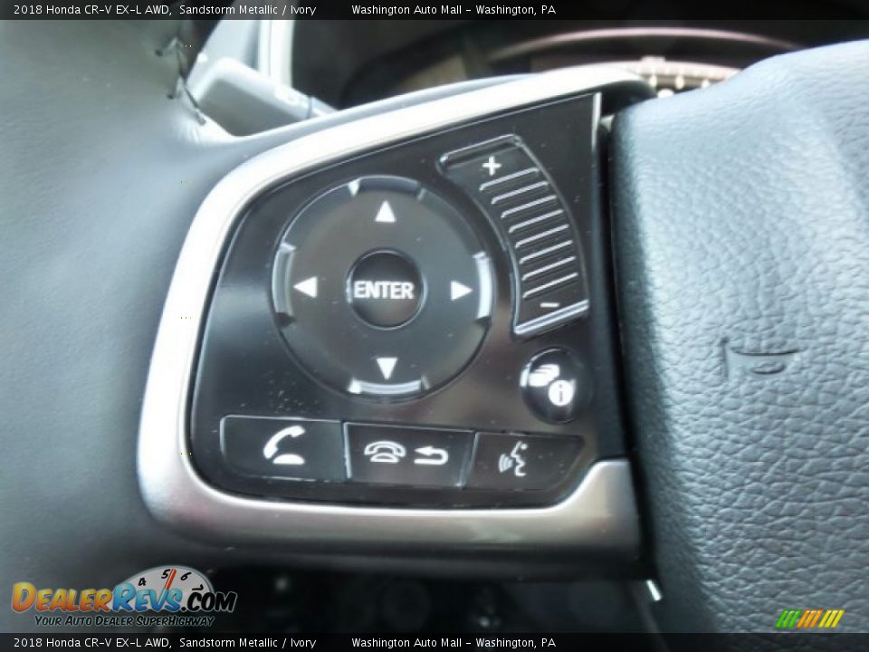 2018 Honda CR-V EX-L AWD Sandstorm Metallic / Ivory Photo #20