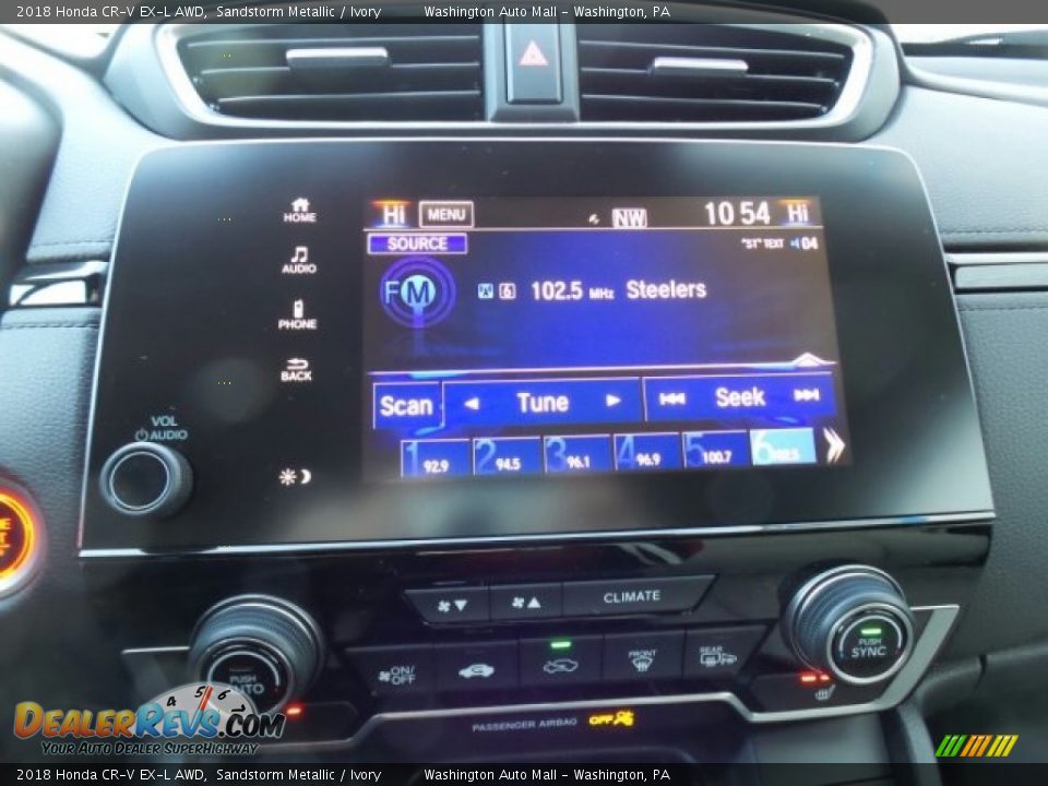 2018 Honda CR-V EX-L AWD Sandstorm Metallic / Ivory Photo #24