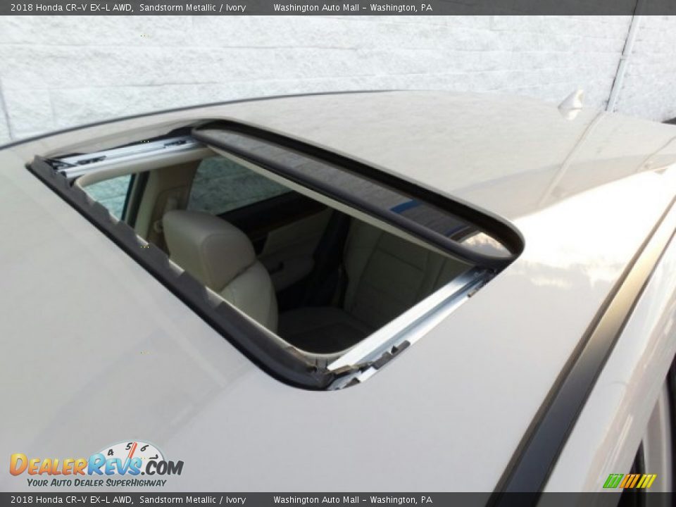 2018 Honda CR-V EX-L AWD Sandstorm Metallic / Ivory Photo #31