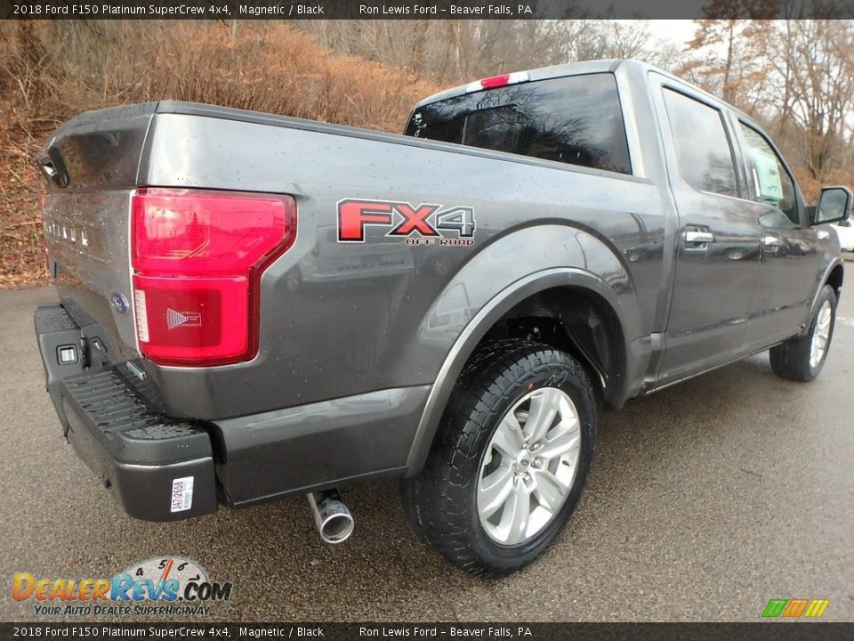 2018 Ford F150 Platinum SuperCrew 4x4 Magnetic / Black Photo #2