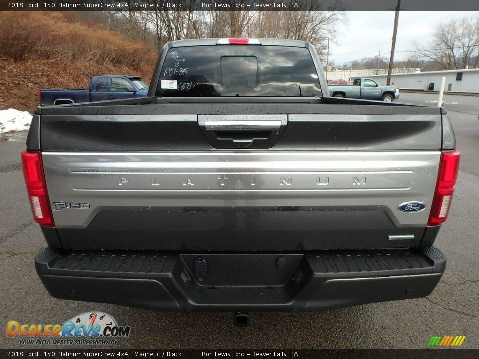 2018 Ford F150 Platinum SuperCrew 4x4 Magnetic / Black Photo #3