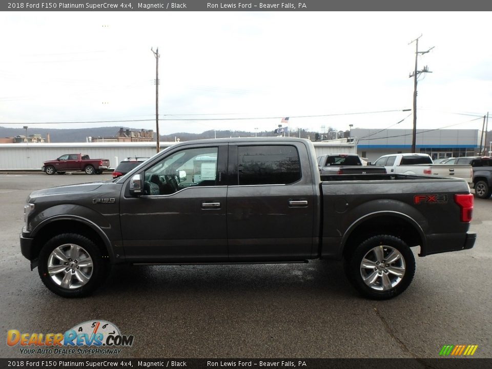 2018 Ford F150 Platinum SuperCrew 4x4 Magnetic / Black Photo #5