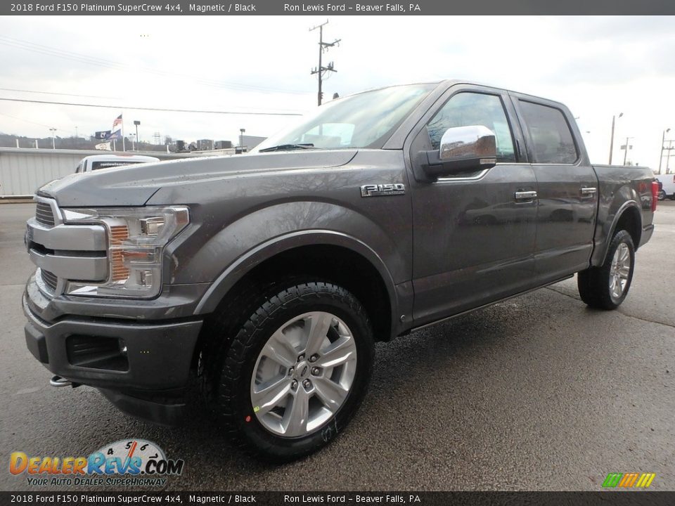 2018 Ford F150 Platinum SuperCrew 4x4 Magnetic / Black Photo #6