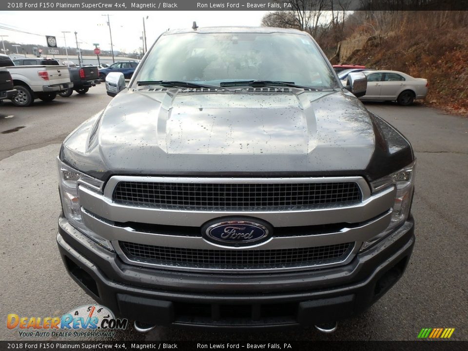 2018 Ford F150 Platinum SuperCrew 4x4 Magnetic / Black Photo #7