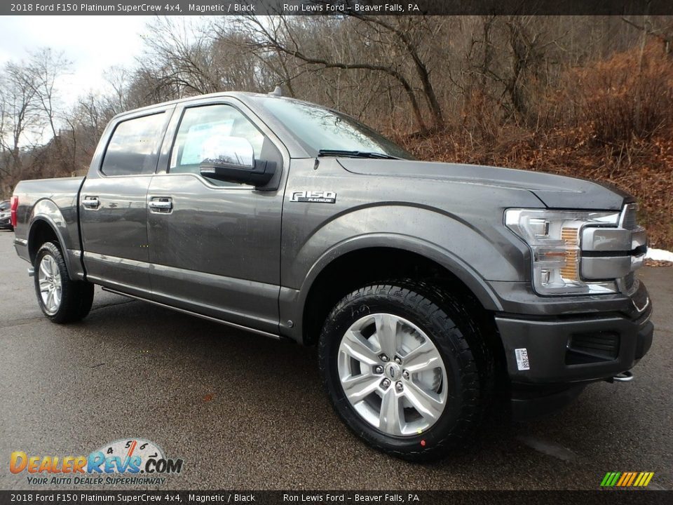 2018 Ford F150 Platinum SuperCrew 4x4 Magnetic / Black Photo #8