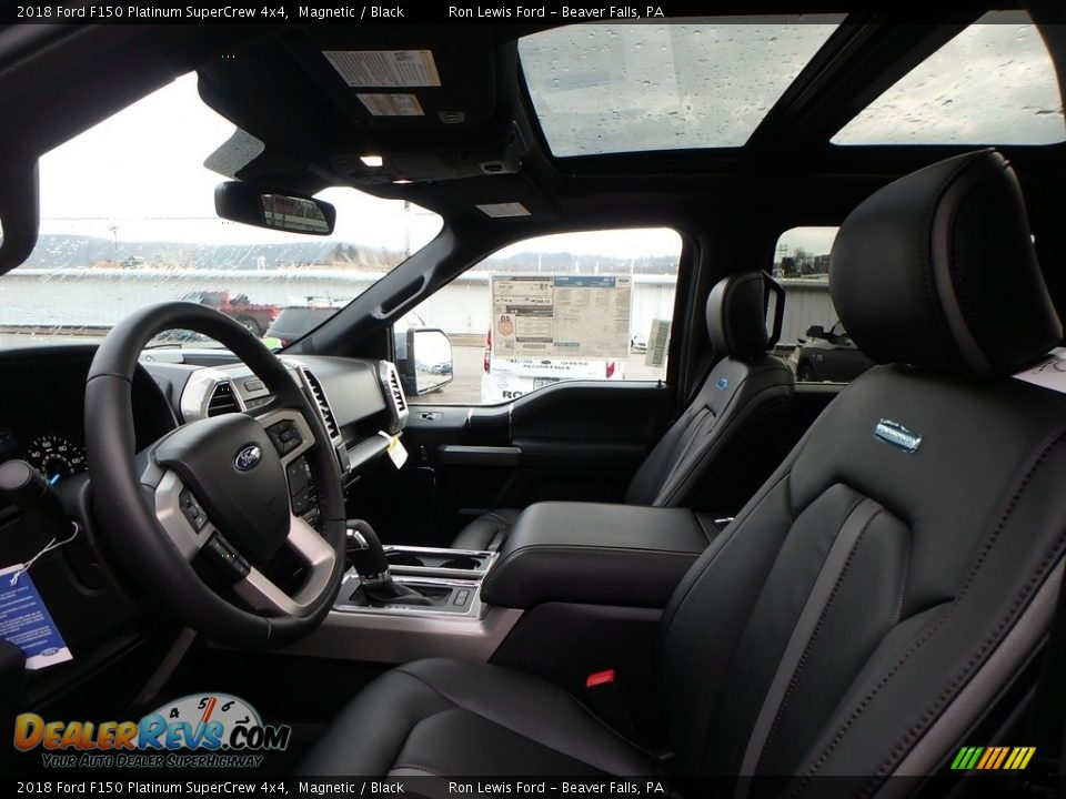 2018 Ford F150 Platinum SuperCrew 4x4 Magnetic / Black Photo #10
