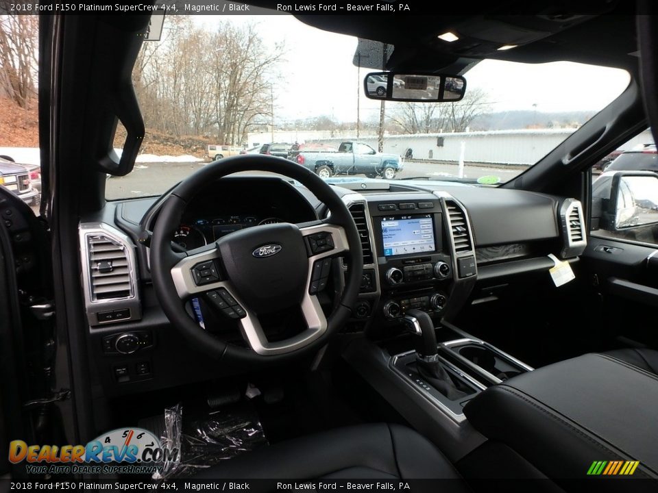 2018 Ford F150 Platinum SuperCrew 4x4 Magnetic / Black Photo #12