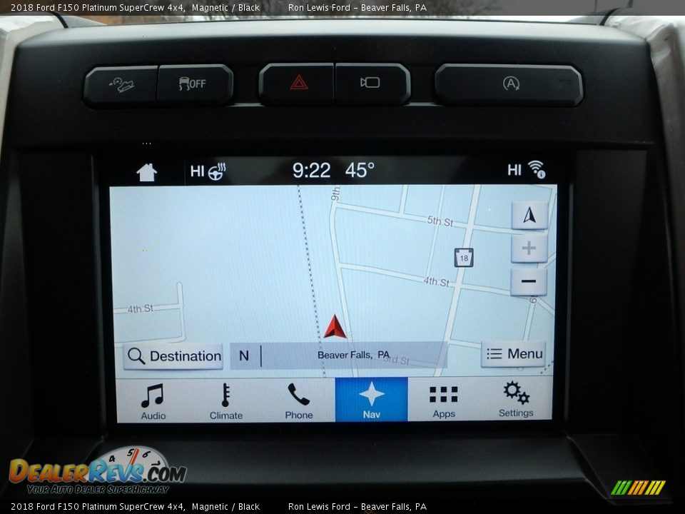 2018 Ford F150 Platinum SuperCrew 4x4 Magnetic / Black Photo #19