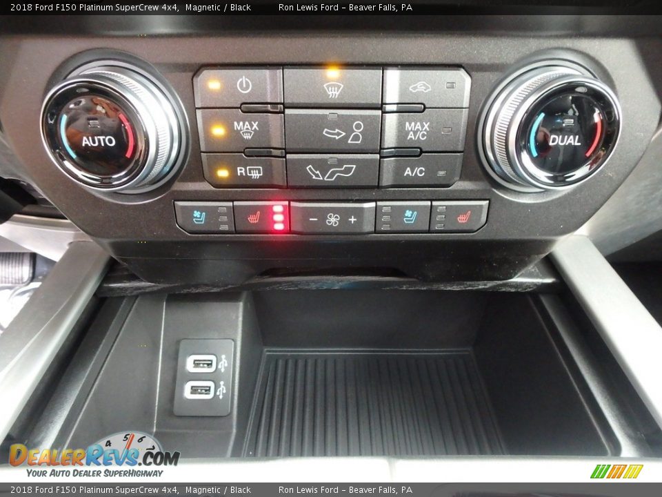 2018 Ford F150 Platinum SuperCrew 4x4 Magnetic / Black Photo #20