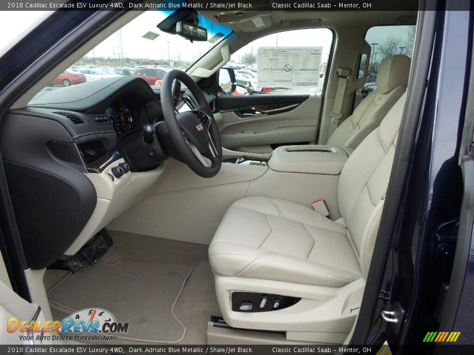 Shale/Jet Black Interior - 2018 Cadillac Escalade ESV Luxury 4WD Photo #3