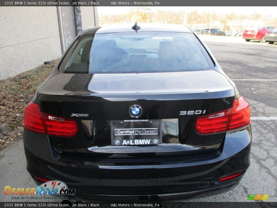 2015 BMW 3 Series 320i xDrive Sedan Jet Black / Black Photo #4
