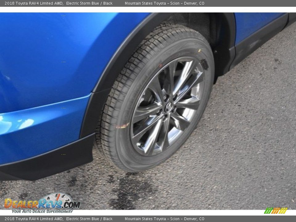 2018 Toyota RAV4 Limited AWD Electric Storm Blue / Black Photo #9