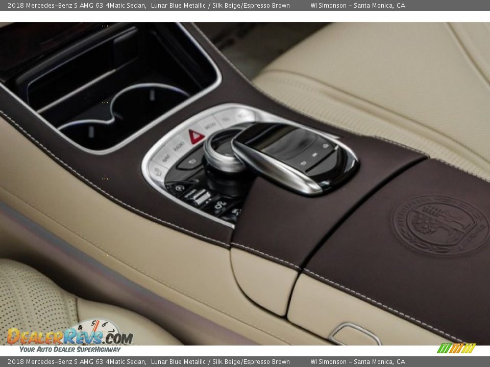 2018 Mercedes-Benz S AMG 63 4Matic Sedan Lunar Blue Metallic / Silk Beige/Espresso Brown Photo #21