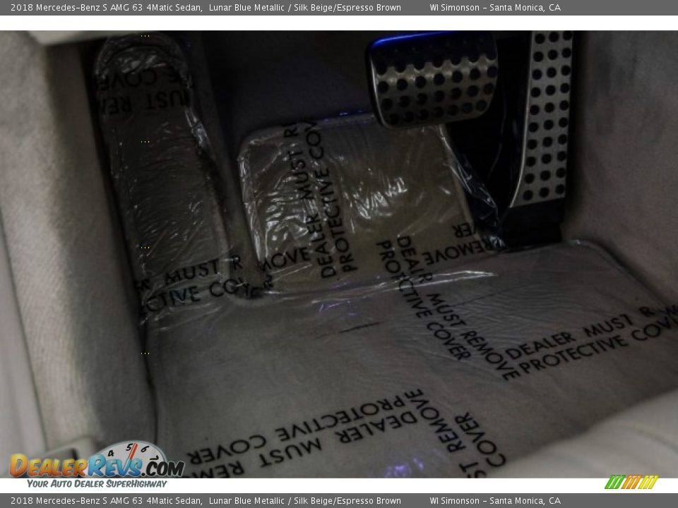 2018 Mercedes-Benz S AMG 63 4Matic Sedan Lunar Blue Metallic / Silk Beige/Espresso Brown Photo #23