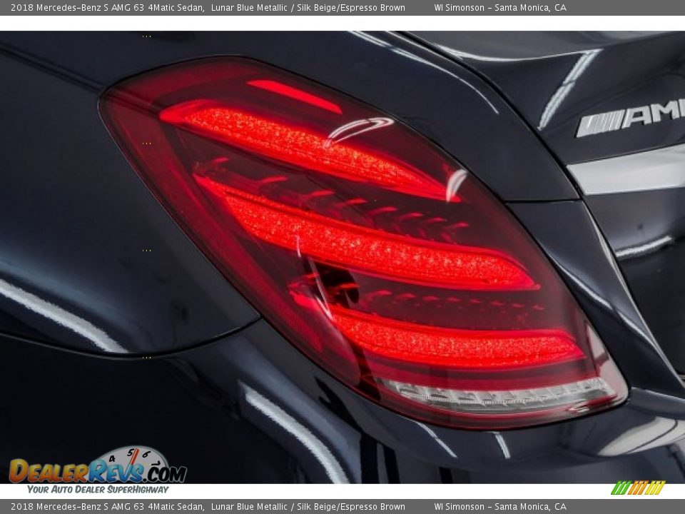 2018 Mercedes-Benz S AMG 63 4Matic Sedan Lunar Blue Metallic / Silk Beige/Espresso Brown Photo #25