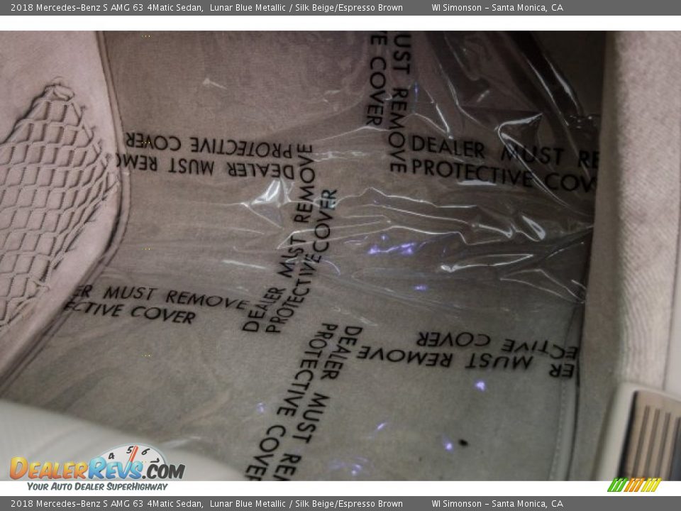 2018 Mercedes-Benz S AMG 63 4Matic Sedan Lunar Blue Metallic / Silk Beige/Espresso Brown Photo #28