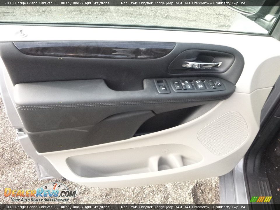 2018 Dodge Grand Caravan SE Billet / Black/Light Graystone Photo #14