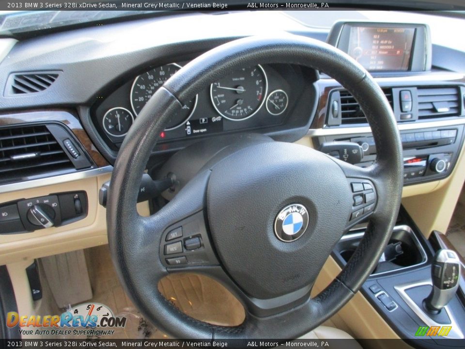 2013 BMW 3 Series 328i xDrive Sedan Mineral Grey Metallic / Venetian Beige Photo #13