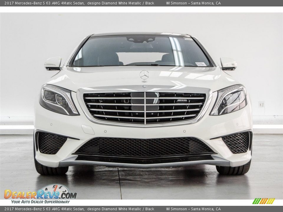 2017 Mercedes-Benz S 63 AMG 4Matic Sedan designo Diamond White Metallic / Black Photo #2