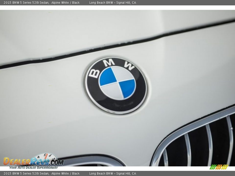 2015 BMW 5 Series 528i Sedan Alpine White / Black Photo #24