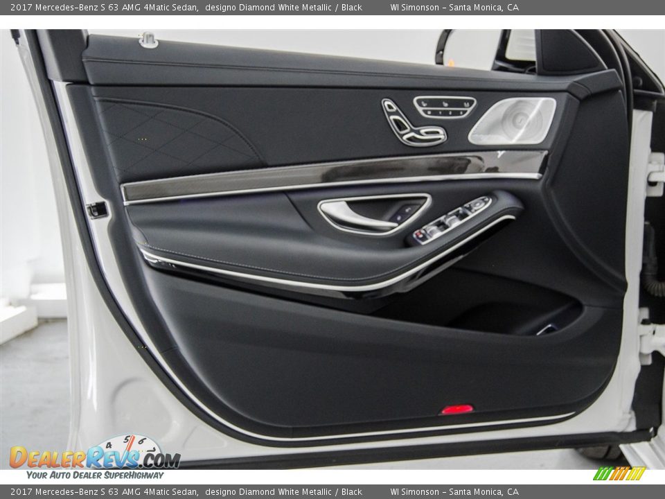 2017 Mercedes-Benz S 63 AMG 4Matic Sedan designo Diamond White Metallic / Black Photo #33