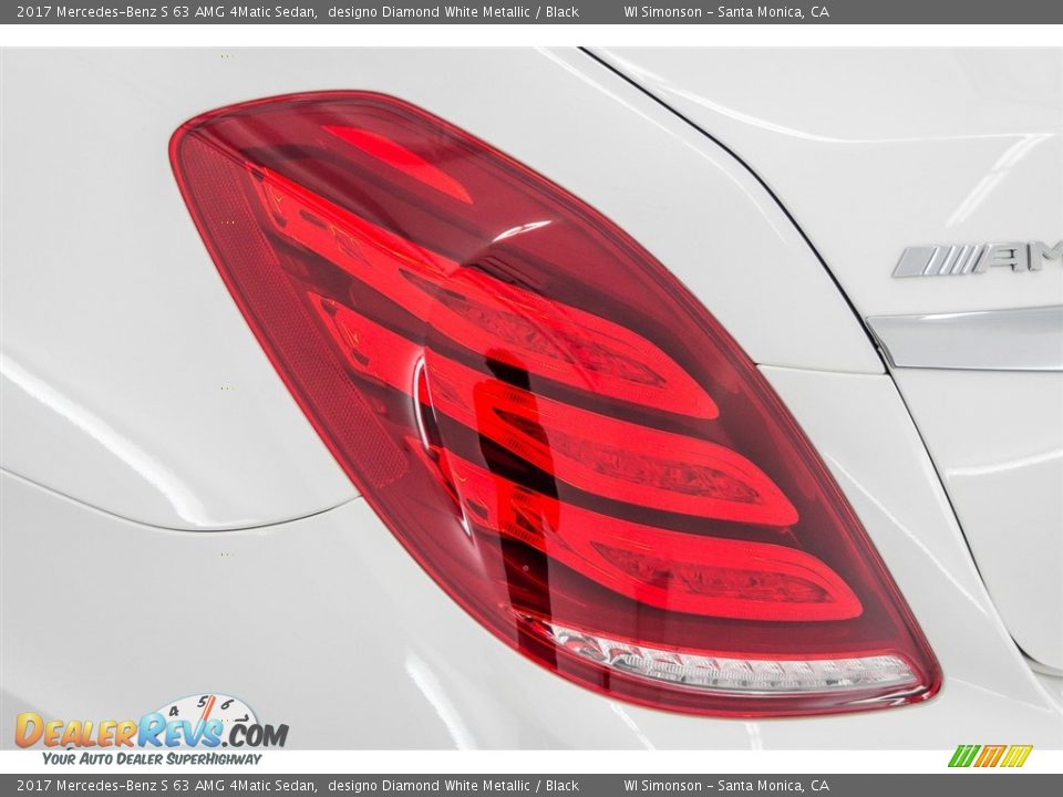 2017 Mercedes-Benz S 63 AMG 4Matic Sedan designo Diamond White Metallic / Black Photo #36