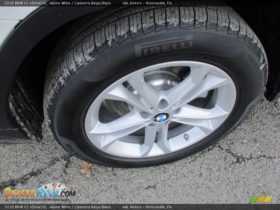2018 BMW X3 xDrive30i Alpine White / Canberra Beige/Black Photo #5