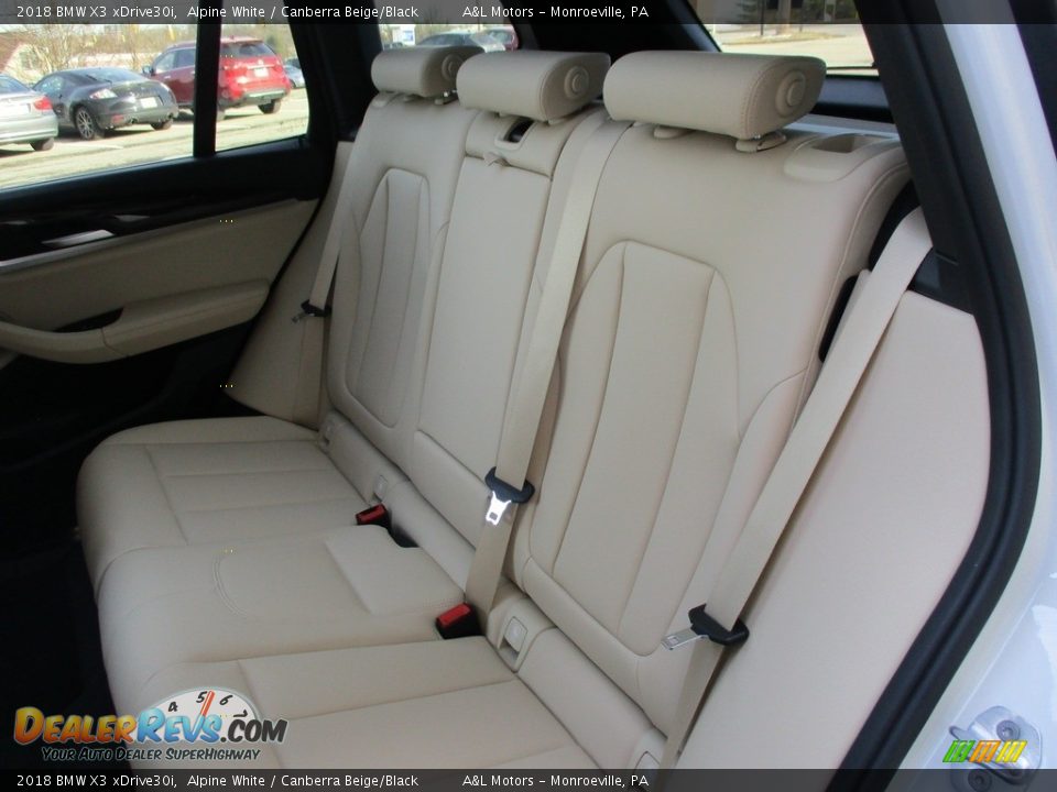 2018 BMW X3 xDrive30i Alpine White / Canberra Beige/Black Photo #12