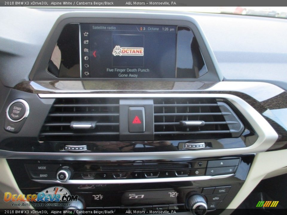 2018 BMW X3 xDrive30i Alpine White / Canberra Beige/Black Photo #14
