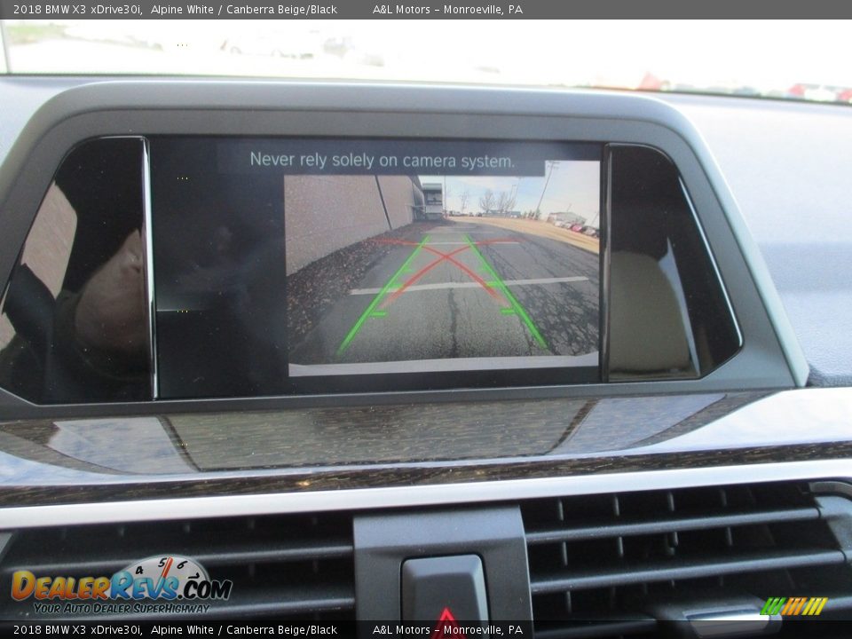 2018 BMW X3 xDrive30i Alpine White / Canberra Beige/Black Photo #16