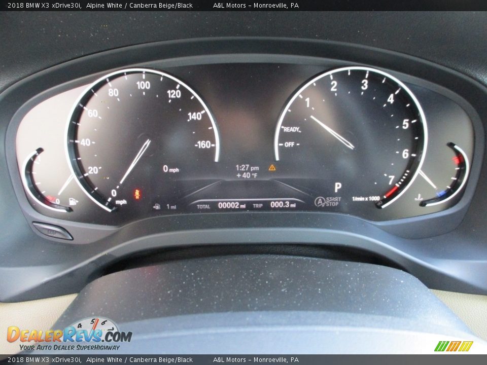2018 BMW X3 xDrive30i Alpine White / Canberra Beige/Black Photo #19
