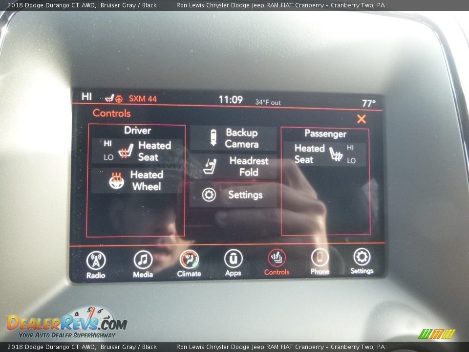 2018 Dodge Durango GT AWD Bruiser Gray / Black Photo #18