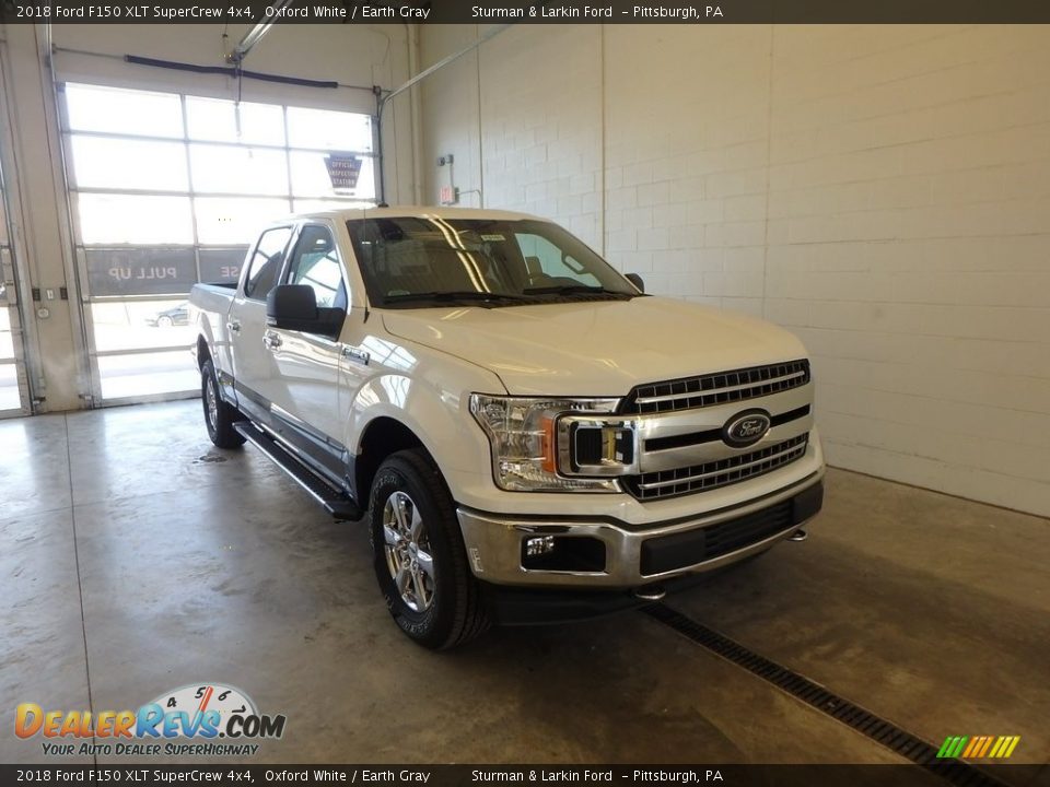 2018 Ford F150 XLT SuperCrew 4x4 Oxford White / Earth Gray Photo #1