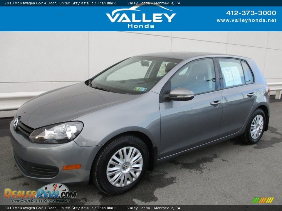 2010 Volkswagen Golf 4 Door United Gray Metallic / Titan Black Photo #1