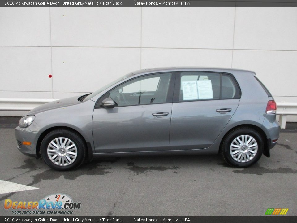 2010 Volkswagen Golf 4 Door United Gray Metallic / Titan Black Photo #2