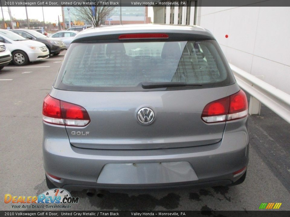 2010 Volkswagen Golf 4 Door United Gray Metallic / Titan Black Photo #4