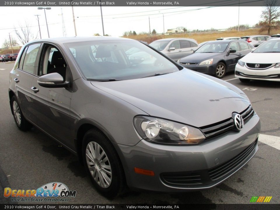 2010 Volkswagen Golf 4 Door United Gray Metallic / Titan Black Photo #7