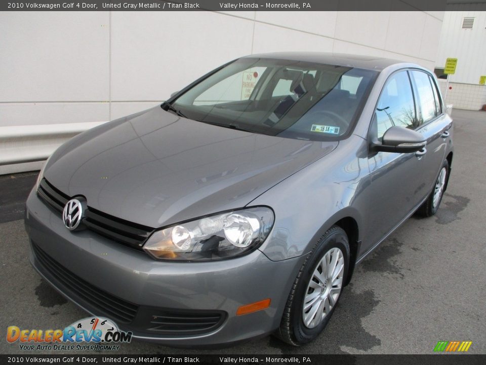 2010 Volkswagen Golf 4 Door United Gray Metallic / Titan Black Photo #9